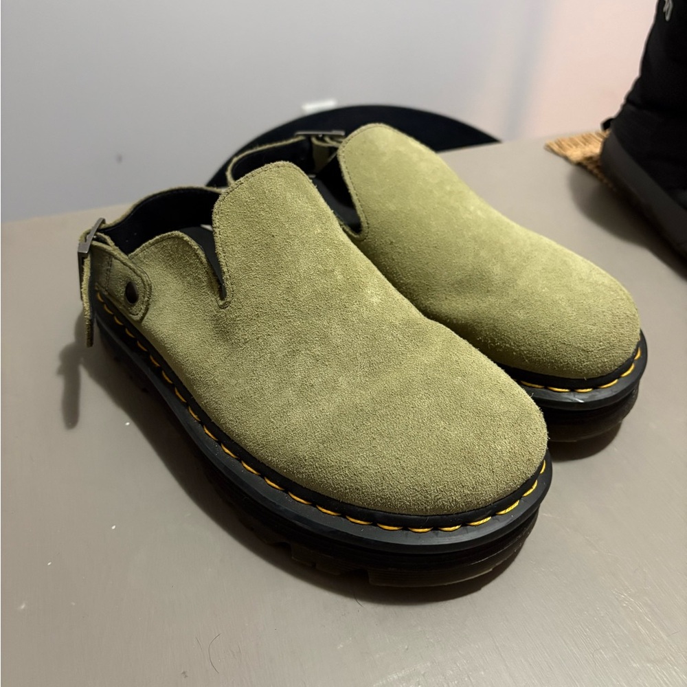 ZEBZAG SUEDE CASUAL SLINGBACK PLATFORM MULES - Picture 2 of 5